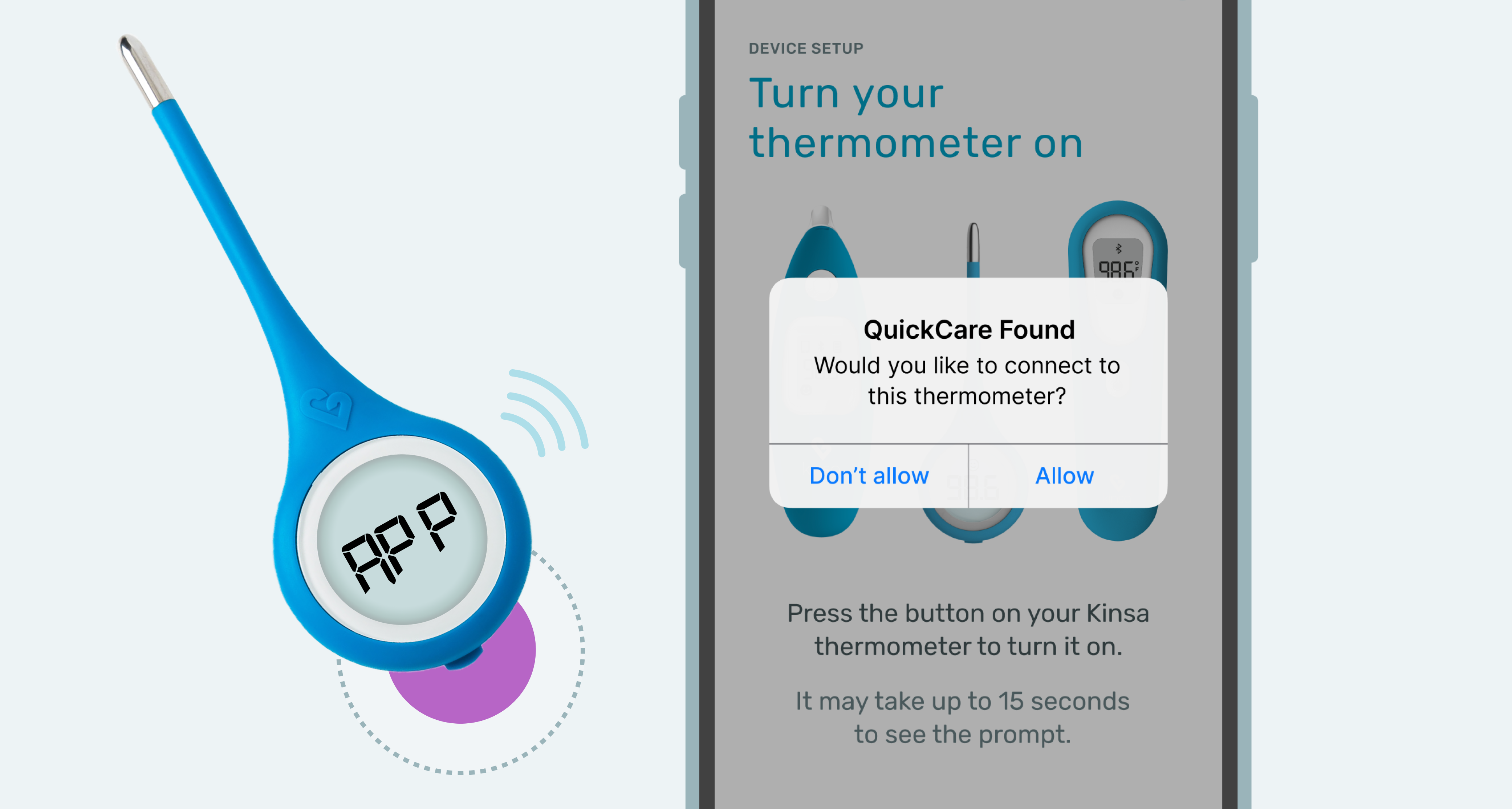 QuickCare Cómo cambiar el método de lectura de la temperatura en la